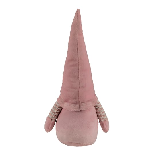 12" Pink & White Spring Gnome